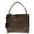 Borsa a Spalla Damier Graceful PM Louis Vuitton Marrone