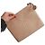 Clutch de cuero vintage con logo CC de Chanel beige
