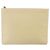 Clutch de cuero vintage con logo CC de Chanel beige - vista 18
