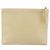 Clutch de cuero vintage con logo CC de Chanel beige - vista 5