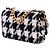 Borsa a tracolla in tweed di Chanel con portamonete Nero Bianco - vista 10