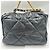 Chanel 19 Maxi Flap Borsa a spalla nera in pelle di agnello Nero - vista 17