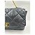 Chanel 19 Maxi Flap Borsa a spalla nera in pelle di agnello Nero - vista 5