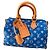 Louis Vuitton Speedy P9 Bandoulière 25 Monogram Blu Pelle
