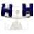 Hermès Orecchini HERMES Mini Pop H in metallo Blu  - vista 1