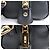 Borsa a Spalla Prada Saffiano Lux 2 in 1 Nero - vista 6