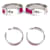 Orecchini Olympe in pelle GP Hermès Rosa  - vista 3