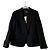 Blazer Zara Stefano Pilati de lana estilo Tuxedo negro
