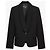 Blazer Zara Stefano Pilati de lana estilo Tuxedo negro - vista 11