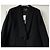 Blazer Zara Stefano Pilati de lana estilo Tuxedo negro - vista 3