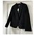 Blazer Zara Stefano Pilati de lana estilo Tuxedo negro - vista 5