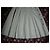 falda blanca plisada inconnue con botones dorados Talla 44 Blanco - vista 4