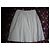 falda blanca plisada inconnue con botones dorados Talla 44 Blanco - vista 7