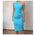 Prabal Gurung Kleid aus blauer Seide - Ansicht 4