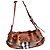 Borsa a spalla Burberry in pelle e tessuto Marrone Multicolore