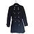 Abrigo Burberry Brit Charcottley de lana y cachemira negro