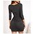 Dolce & Gabbana Raffung Bodycon Kleid aus Schurwolle Anthrazitgrau - Ansicht 3