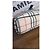 Borsa a spalla Burberry in tela Haymarket Nero Beige - vista 5