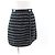 Timeless Falda de algodón y rayón Chanel P49277 Negro Blanco