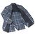 Autre Marque Blazer in cotone e lino a quadri tartan Gabriele Pasini Blu - vista 3