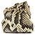 Fendi FENDI FIRST NANO Python-Kettenbeutel Braun
