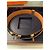 Cinto Hermès em couro azul com hardware dourado Gold hardware