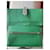 Portefeuille Hermès Bearn Soufflet en cuir exotique Vert  - vue 10