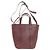 Borsa Balenciaga 502509 Laundry Cabas XS Bordò - vista 2
