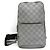 Borsa a tracolla Damier Infini Avenue Louis Vuitton Marrone Argento
