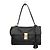 Prada Soft Sound mittelgroße Lederhandtasche Schwarz