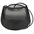 Borsa a spalla in pelle donna Jil Sander Crescent Nero