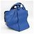 Borsa a mano Hammock Medium Loewe in pelle blu - vista 8