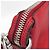Borsa a spalla in pelle donna Prada Rosso - vista 10