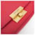 Sac à épaule en cuir Betty Yves Saint Laurent Rouge  - vue 9