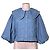 Camicia in denim Farm Rio con colletto Peter Pan blu