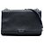 Borsa a tracolla Prada in Saffiano Lux nero e tessuto con catena