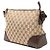 Borsa a tracolla Gucci in tela GG beige - vista 2