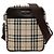 Borsa a tracolla in tela check beige Burberry