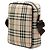Borsa a tracolla in tela check beige Burberry - vista 2