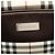 Borsa a tracolla in tela check beige Burberry - vista 5