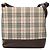 Borsa a spalla in tela check beige Burberry