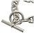 Bracciale Charm Chaine d'Ancre TGM 11 Link Hermès Argento - vista 2