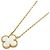 Collana Vintage Alhambra in Conchiglia Bianca di Van Cleef & Arpels Bianco Giallo