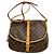 Borsa a Spalla Saumur 35 Louis Vuitton Marrone Monogramma - vista 2