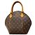 Borsa a mano Ellipse PM Monogram Louis Vuitton Marrone