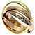 Anello Trinity di Cartier in oro giallo 18K D'oro