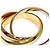 Anello Trinity di Cartier in oro giallo 18K D'oro - vista 7