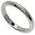 Bulgari Bvlgari Hochzeitsring mit innerem Saphir Silber