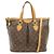 Borsa Tote Palermo PM di Louis Vuitton Marrone Monogramma