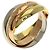 Anello Trinity di Cartier Giallo - vista 2